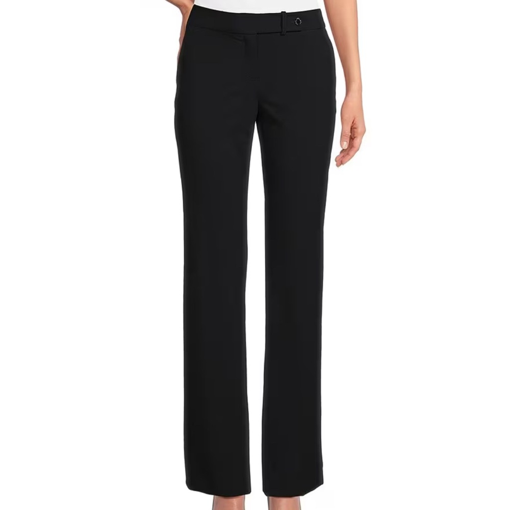 Calvin Klein Classic Trouser Leg Slightly Flared Hem Black Pants